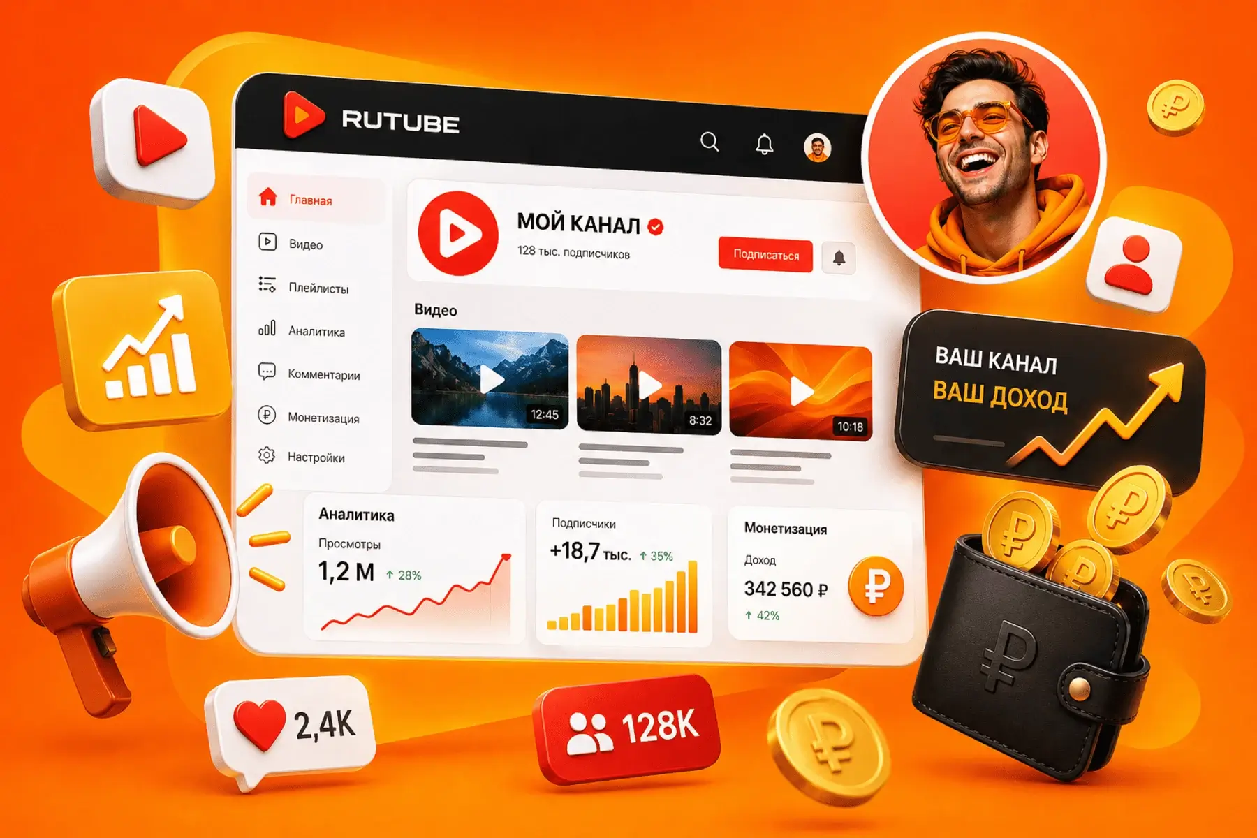 Как продвигать Rutube: стратегия роста канала, просмотров и монетизации