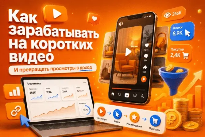 Как зарабатывать на коротких видео и превращать просмотры в доход
